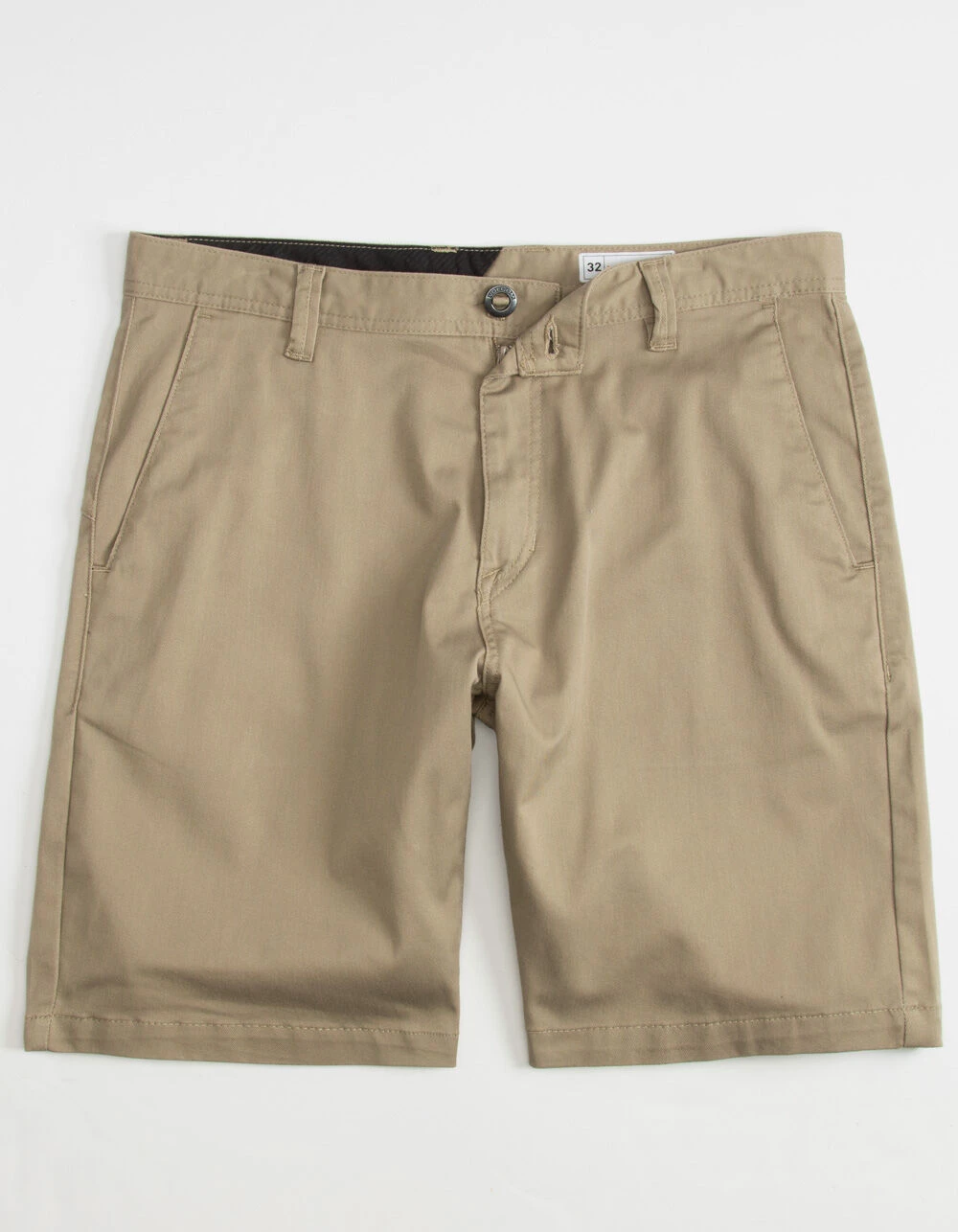 Volcom 2022 SS Blended Fabrics Bi-color Plain Cotton Khaki Logo Shorts For Men Chocolate X 38 8 Volcom 2022 SS Blended Fabrics Bi-color Plain Cotton Khaki Logo Shorts For Men Chocolate X 38 - Image 6