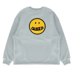 Volcom Unisex Street Style Long Sleeves Logo Sweatshirts For Men Black X L -Volcom Sales Shop org 2645