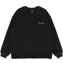 Volcom Unisex Street Style Long Sleeves Logo Sweatshirts For Men Black X L -Volcom Sales Shop org 2655