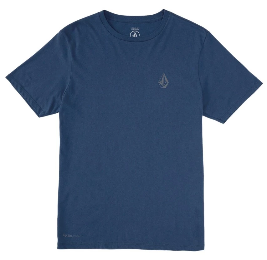 Volcom 2022 SS Plain Cotton T-Shirts For Men Smokey Blue X L 5 Volcom 2022 SS Plain Cotton T-Shirts For Men Smokey Blue X L - Image 3