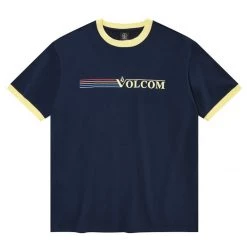 Volcom Unisex Street Style Cotton Short Sleeves Logo T-Shirts For Men Navy X L -Volcom Sales Shop org 2735