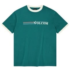 Volcom Unisex Street Style Cotton Short Sleeves Logo T-Shirts For Men Navy X L -Volcom Sales Shop org 2739