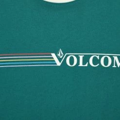 Volcom Unisex Street Style Cotton Short Sleeves Logo T-Shirts For Men Navy X L -Volcom Sales Shop org 2742