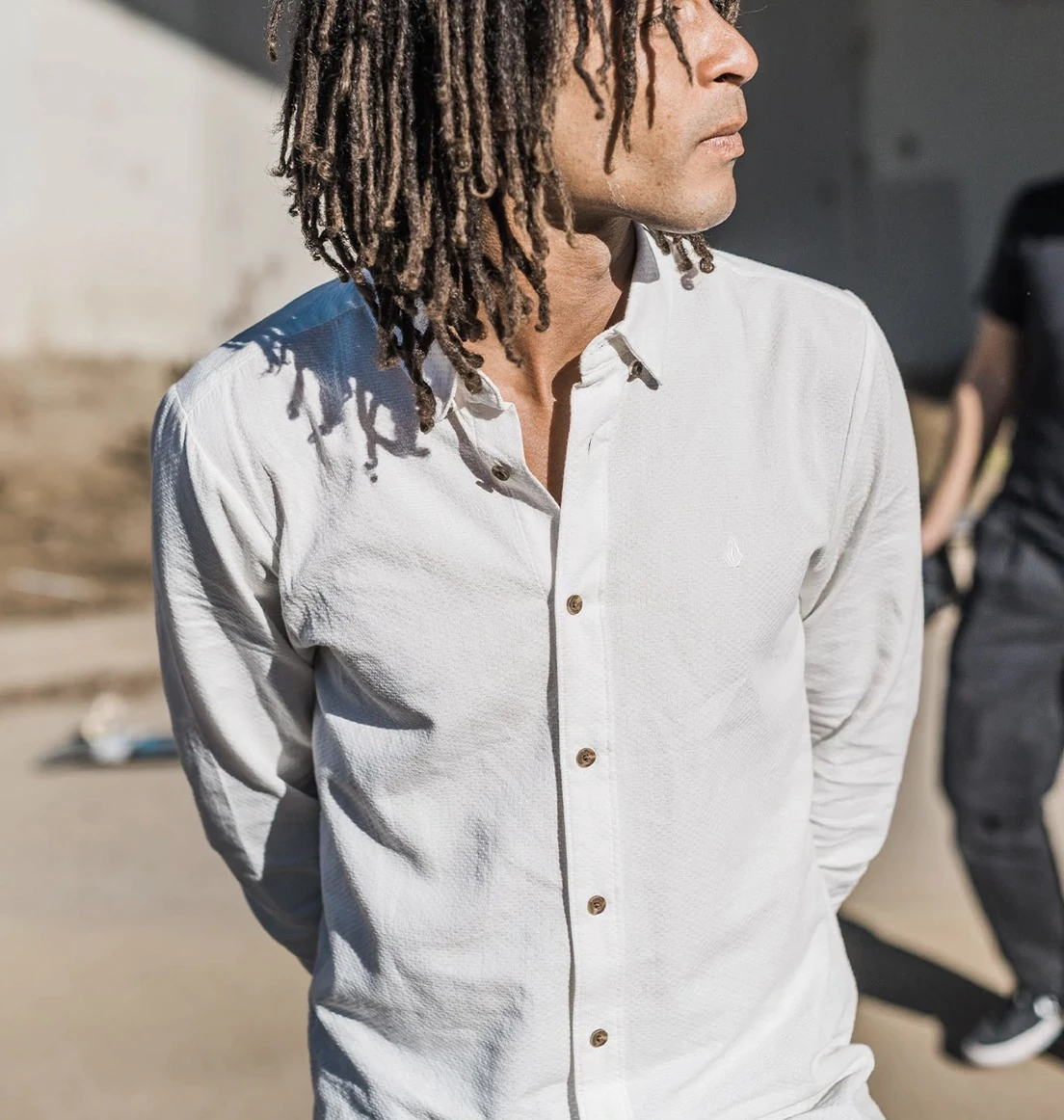 Volcom 2022 SS Button-down Unisex Street Style Long Sleeves Plain Cotton For Men Cloud X L 3 Volcom 2022 SS Button-down Unisex Street Style Long Sleeves Plain Cotton For Men Cloud X L