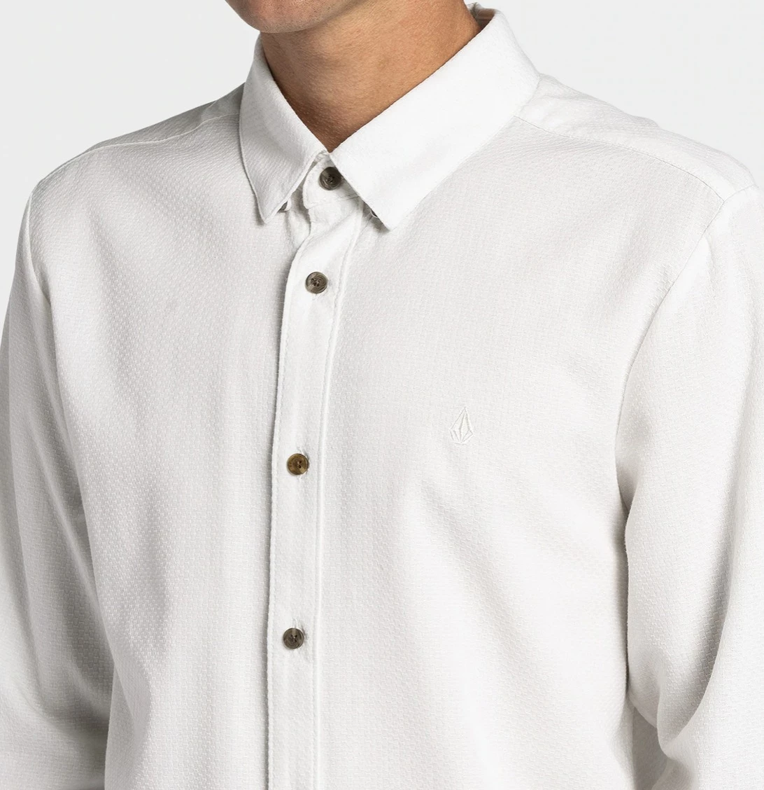 Volcom 2022 SS Button-down Unisex Street Style Long Sleeves Plain Cotton For Men Cloud X L 7 Volcom 2022 SS Button-down Unisex Street Style Long Sleeves Plain Cotton For Men Cloud X L - Image 5