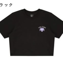 Volcom Short U-Neck Cotton Short Sleeves Logo Cropped For Women Purple X S -Volcom Sales Shop org 2782