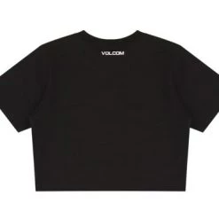 Volcom Short U-Neck Cotton Short Sleeves Logo Cropped For Women Purple X S -Volcom Sales Shop org 2783