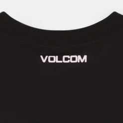 Volcom Short U-Neck Cotton Short Sleeves Logo Cropped For Women Purple X S -Volcom Sales Shop org 2786