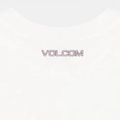 Volcom Short U-Neck Cotton Short Sleeves Logo Cropped For Women Purple X S -Volcom Sales Shop org 2792