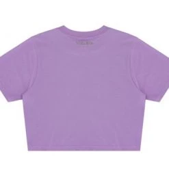 Volcom Short U-Neck Cotton Short Sleeves Logo Cropped For Women Purple X S -Volcom Sales Shop org 2795