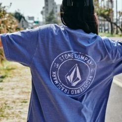 Volcom Unisex Street Style Cotton Short Sleeves Logo T-Shirts For Men Khaki X Xl -Volcom Sales Shop org 2823