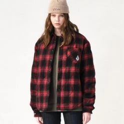 Volcom Unisex Street Style Long Sleeves Logos On The Sleeves Logo For Men Green X M -Volcom Sales Shop org 2852