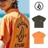 Volcom Unisex Cotton Short Sleeves Logo Shirts For Men Orange X L -Volcom Sales Shop org 2858