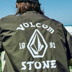 Volcom Unisex Cotton Short Sleeves Logo Shirts For Men Orange X L -Volcom Sales Shop org 2861