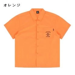 Volcom Unisex Cotton Short Sleeves Logo Shirts For Men Orange X L -Volcom Sales Shop org 2862