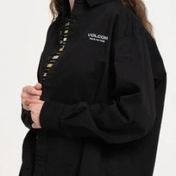 Volcom Unisex Street Style Long Sleeves Logo Shirts For Men Khaki X L -Volcom Sales Shop org 2873