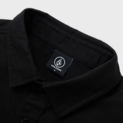 Volcom Unisex Street Style Long Sleeves Logo Shirts For Men Khaki X L -Volcom Sales Shop org 2877