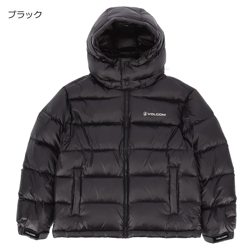 Volcom Short Unisex Street Style Logo Down Jackets For Men Black X L 6 Volcom Short Unisex Street Style Logo Down Jackets For Men Black X L - Image 4