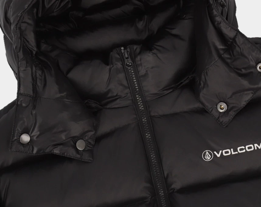 Volcom Short Unisex Street Style Logo Down Jackets For Men Black X L 8 Volcom Short Unisex Street Style Logo Down Jackets For Men Black X L - Image 6