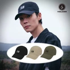Volcom Unisex Street Style Caps For Men Khaki X One Size