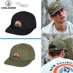 Volcom 2021-22FW Unisex Caps For Men Khaki X One Size
