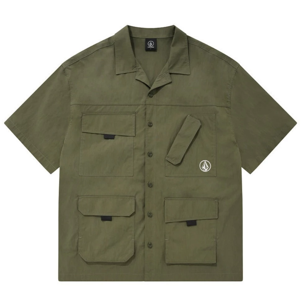 Volcom Unisex Street Style Short Sleeves Logo Shirts For Men Navy X L 12 Volcom Unisex Street Style Short Sleeves Logo Shirts For Men Navy X L - Image 10