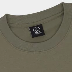 Volcom 2022 SS Unisex Street Style U-Neck Cotton Short Sleeves Logo For Men White X M -Volcom Sales Shop org 3211