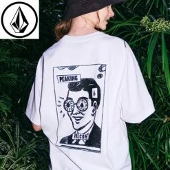 Volcom Unisex U-Neck Cotton Short Sleeves Logo T-Shirts For Men Black X L