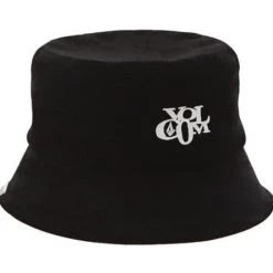 Volcom Unisex Street Style Bucket Hats Wide-brimmed Hats For Men Black X S -Volcom Sales Shop org 3303