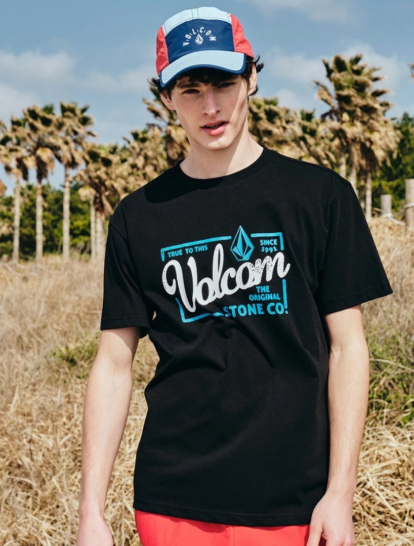 Volcom Unisex Street Style Logo T-Shirts For Men Navy X Xl 4 Volcom Unisex Street Style Logo T-Shirts For Men Navy X Xl - Image 2