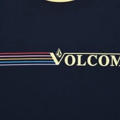 Volcom Unisex Street Style Logo T-Shirts For Men Navy X Xl -Volcom Sales Shop org 3341