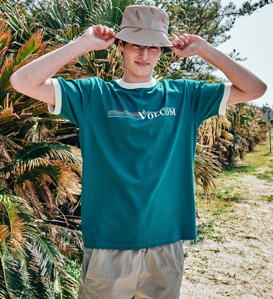 Volcom Unisex Street Style Logo T-Shirts For Women Navy X S 5 Volcom Unisex Street Style Logo T-Shirts For Women Navy X S - Image 3