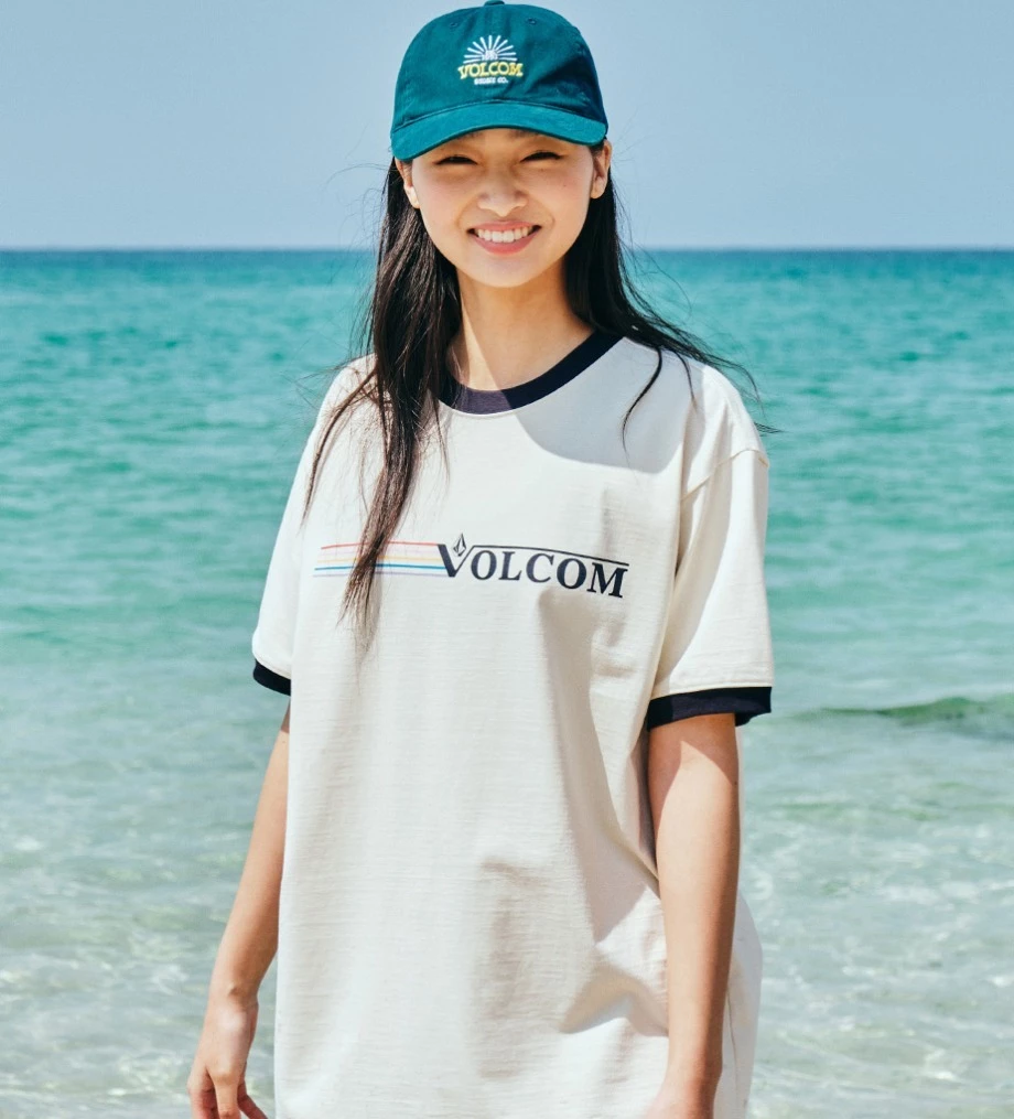 Volcom Unisex Street Style Logo T-Shirts For Women Navy X S 7 Volcom Unisex Street Style Logo T-Shirts For Women Navy X S - Image 5