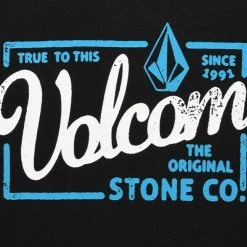 Volcom Unisex Street Style Cotton Short Sleeves Logo T-Shirts For Men Navy X Xl -Volcom Sales Shop org 3430
