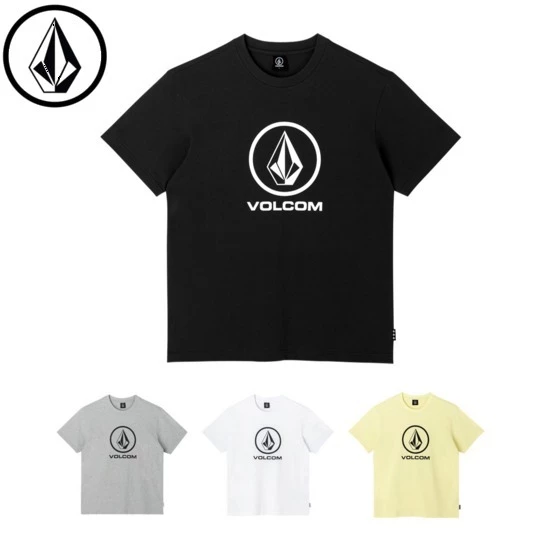 Volcom Unisex U-Neck Cotton Short Sleeves Logo T-Shirts For Men Black X L 3 Volcom Unisex U-Neck Cotton Short Sleeves Logo T-Shirts For Men Black X L