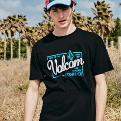 Volcom 2022 SS Unisex Logo T-Shirts For Men L.pink X S -Volcom Sales Shop org 3505