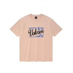 Volcom 2022 SS Unisex Logo T-Shirts For Men L.pink X S -Volcom Sales Shop org 3515