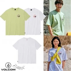 Volcom 2022 SS Unisex Plain T-Shirts For Men White X Xl