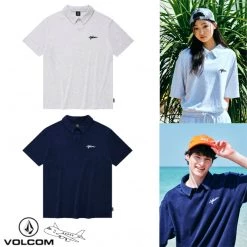Volcom 2022 SS Unisex Plain Logo T-Shirts For Men Navy X L