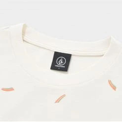 Volcom 2022 SS Logo T-Shirts For Men Cream X S -Volcom Sales Shop org 3547