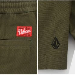 Volcom 2022 SS Plain Logo Shorts For Men Beige X L -Volcom Sales Shop org 3567