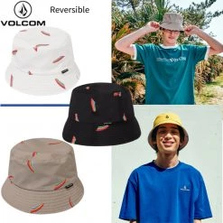 Volcom 2022 SS Unisex Bucket Hats Wide-brimmed Hats For Men Black X S