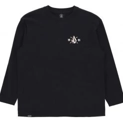 Volcom 2022 SS Unisex Street Style Long Sleeves Cotton Long Sleeve T-shirt For Men Black X M -Volcom Sales Shop org 3683