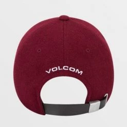 Volcom Unisex Street Style Caps For Men Burgundy X One Size -Volcom Sales Shop org 3702