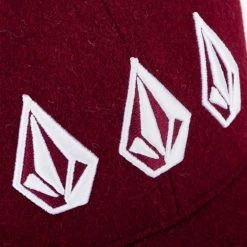 Volcom Unisex Street Style Caps For Men Burgundy X One Size -Volcom Sales Shop org 3703