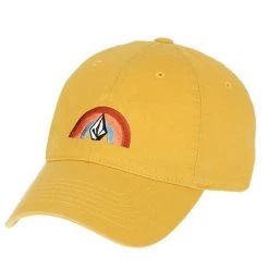 Volcom Unisex Street Style Caps For Men Yellow X One Size -Volcom Sales Shop org 3707