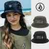 Volcom Unisex Street Style Bucket Hats Wide-brimmed Hats For Men Black X S -Volcom Sales Shop org 3727