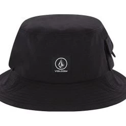 Volcom Unisex Street Style Bucket Hats Wide-brimmed Hats For Men Black X S -Volcom Sales Shop org 3737