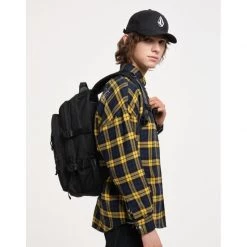 Volcom Unisex A4 Logo Backpacks For Men Black X One Size -Volcom Sales Shop org 3776