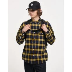 Volcom Unisex A4 Logo Backpacks For Men Black X One Size -Volcom Sales Shop org 3777